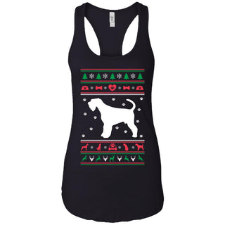 Christmas Airedale Dog Women Tank
