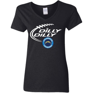 Dilly Dilly Los Angeles Chargers Nfl Football Women V-Neck T-Shirt