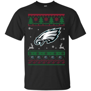 Philadelphia Eagles Logo Football Teams Ugly Christmas Sweater Men T-Shirt