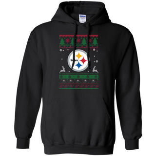 Pittsburgh Steelers Logo Football Teams Ugly Christmas Sweater Men Pullover Hoodie