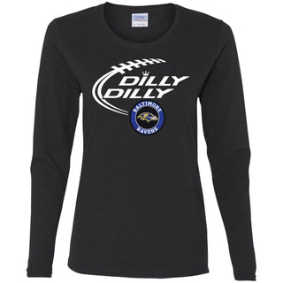 Dilly Dilly Baltimore Ravens Nfl Football Women Long Sleeve Shirt