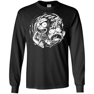 Rick And Morty Time Warp Travels Men Long SLeeve Shirt