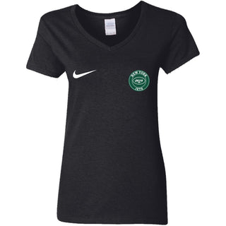 Nike New York Jets Nfl Football Women V-Neck T-Shirt