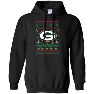 Green Bay Packers Logo Football Teams Ugly Christmas Sweater Men Pullover Hoodie