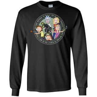 Rick And Morty And The Smith Family Men Long SLeeve Shirt
