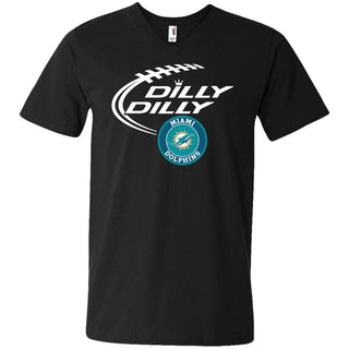Dilly Dilly Miami Dolphins Nfl Football Men V-Neck T-Shirt