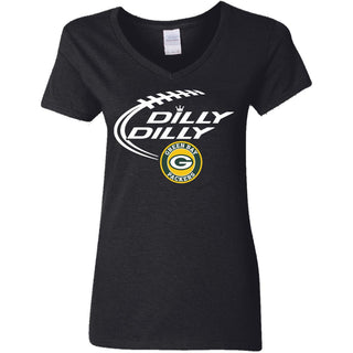 Dilly Dilly Green Bay Packers Nfl Football Women V-Neck T-Shirt