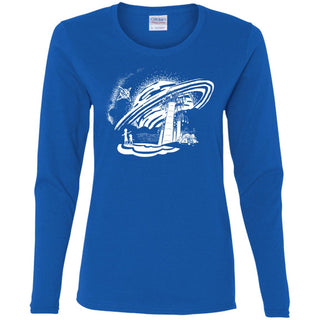 Rick And Morty Dimension 35-c Black And White Women Long Sleeve Shirt