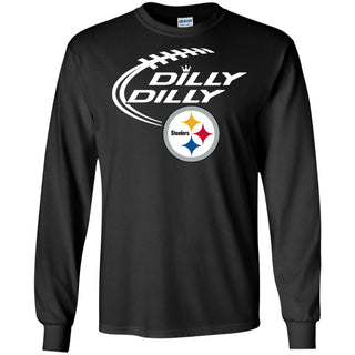 Dilly Dilly Pittsburgh Steelers Logo Nfl Football Men Long SLeeve Shirt