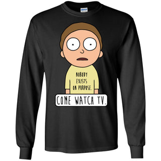 Rick And Morty Come Watch Tv Quote Men Long SLeeve Shirt