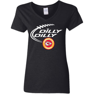 Dilly Dilly Kansas City Chiefs Nfl Football Women V-Neck T-Shirt