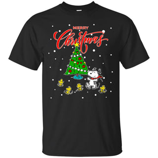Peanuts-snoopy Christmas Tree Men T-Shirt