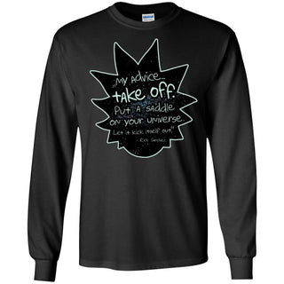 Rick And Morty My Advice  Take Off Men Long SLeeve Shirt