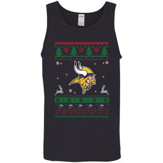 Minnesota Vikings Logo Football Teams Ugly Christmas Sweater Men Tank Top